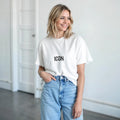 ICON printed t-shirt in premium heavyweight cotton streetwear classic fit layout