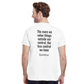 The More We Value printed t-shirt in a premium heavyweight cotton classic fit style