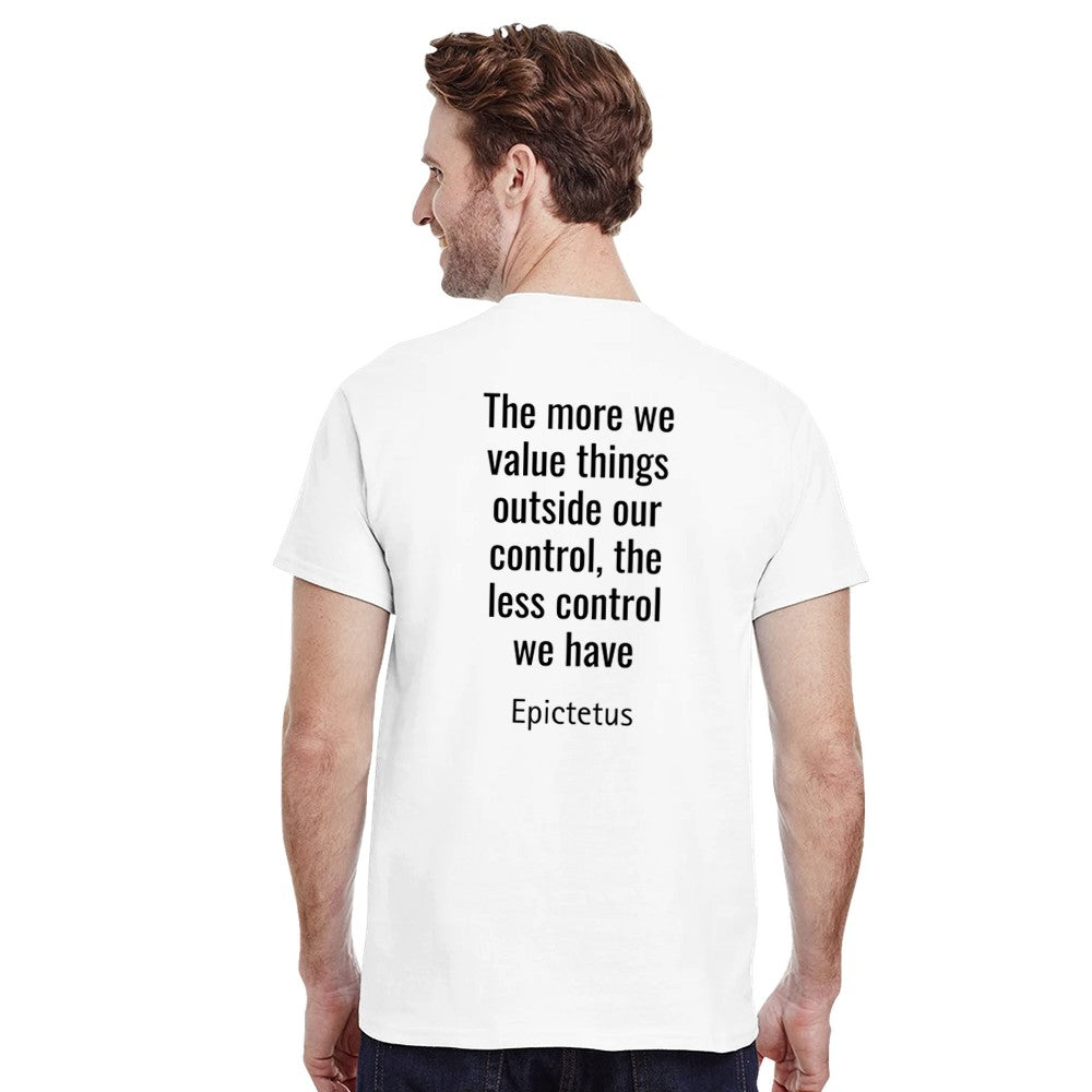 The More We Value printed t-shirt in a premium heavyweight cotton classic fit style