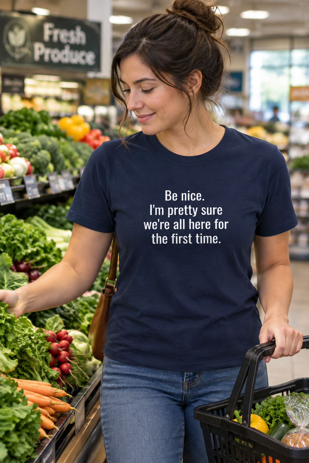 Be Nice Printed T-Shirt | Heavyweight Slogan Tee
