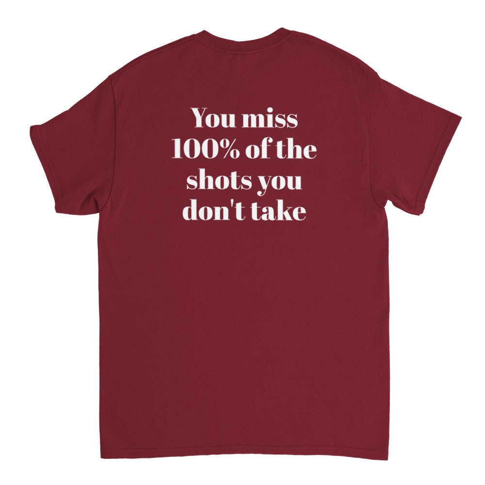 Deep Garnet red colorway showcase of the durable cotton slogan t shirt from Dignus streetwear