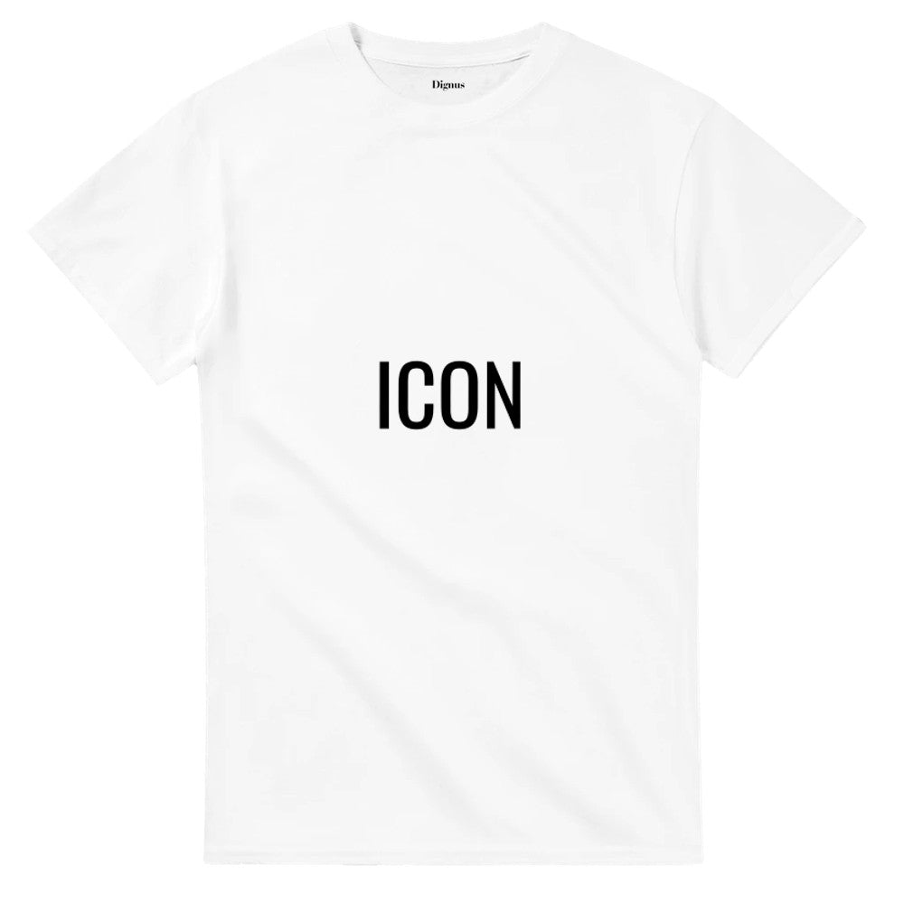 Flat lay composition of the minimalist streetwear slogan tee garment variant