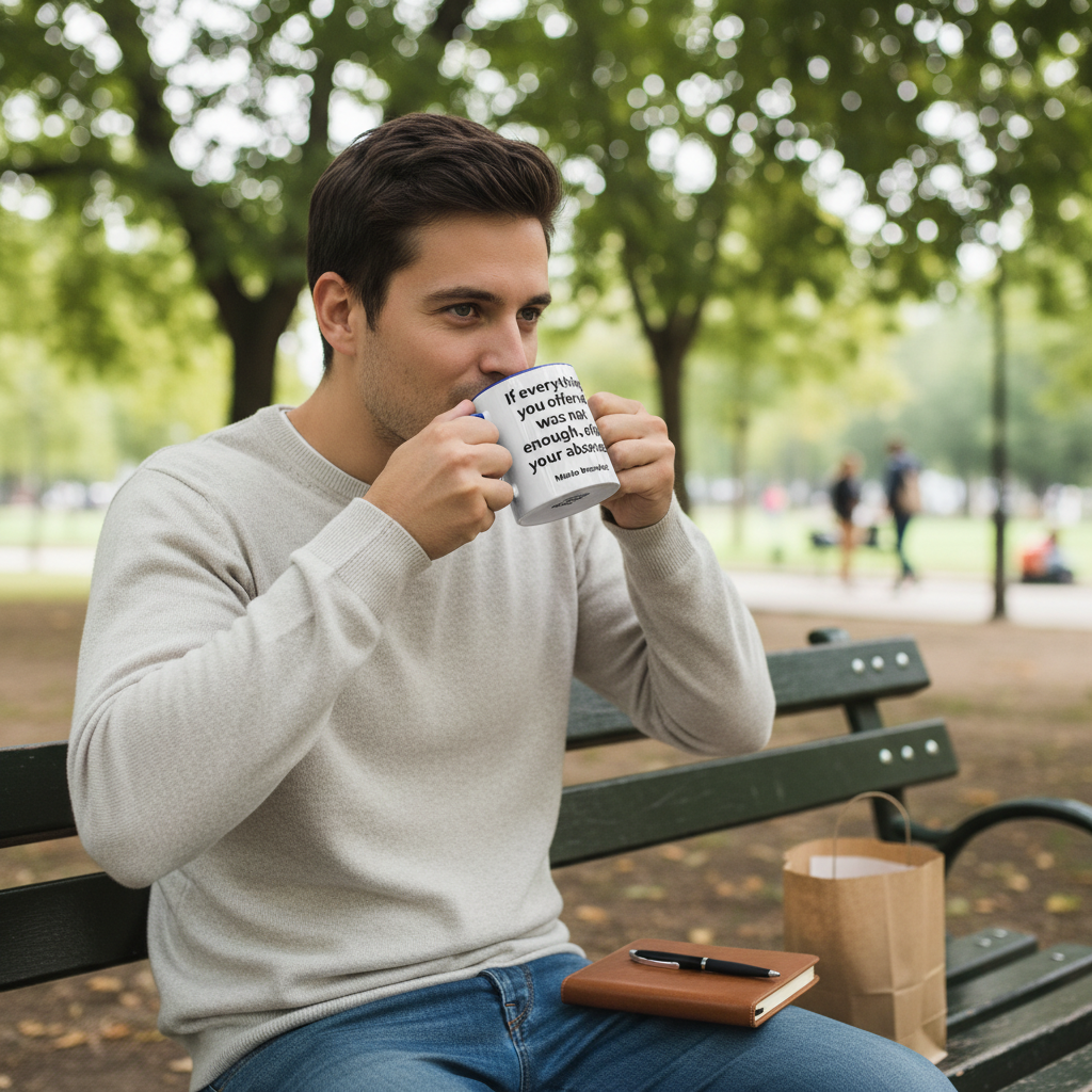 If everything you offered was not enough, offer your absence Print mug